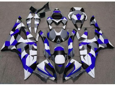 Best Aftermarket 2008-2016 Blue Camo Plain Yamaha R6 Fairings