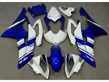 Best Aftermarket 2008-2016 Blue and White Custom OEM Style Yamaha R6 Fairings