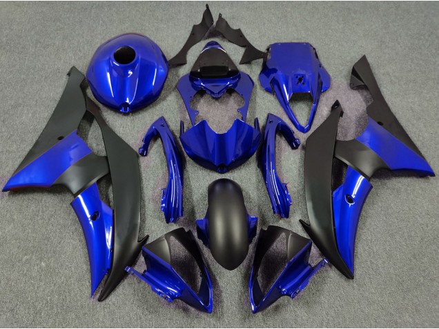 2008-2016 Deep Blue and Matte Black Yamaha R6 Fairings