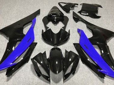 2008-2016 Gloss Black & Blue Yamaha R6 Fairings