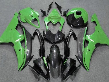 Best Aftermarket 2008-2016 Gloss Green and Carbon Yamaha R6 Fairings