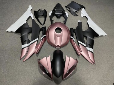 2008-2016 Matte Black and Rose Gold Yamaha R6 Fairings