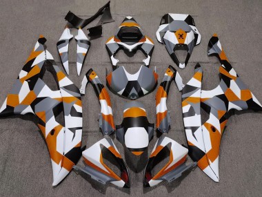 Best Aftermarket 2008-2016 Orange Camo Plain Yamaha R6 Fairings