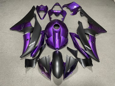 2008-2016 Purple and Matte Black & Yamaha R6 Fairings