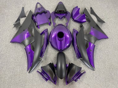 2008-2016 Purple and Matte Black Yamaha R6 Fairings