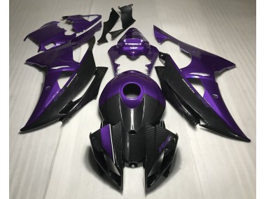 Best Aftermarket 2008-2016 Purple w Carbon Style Yamaha R6 Fairings