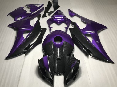 Best Aftermarket 2008-2016 Purple w Carbon Style Yamaha R6 Fairings