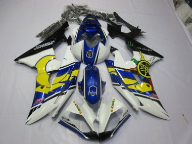 2008-2016 Yellow and Blue Yamaha R6 Fairings