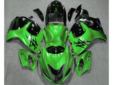 Best Aftermarket 2008-2019 Gloss Green and Black Suzuki GSXR 1300 Fairings