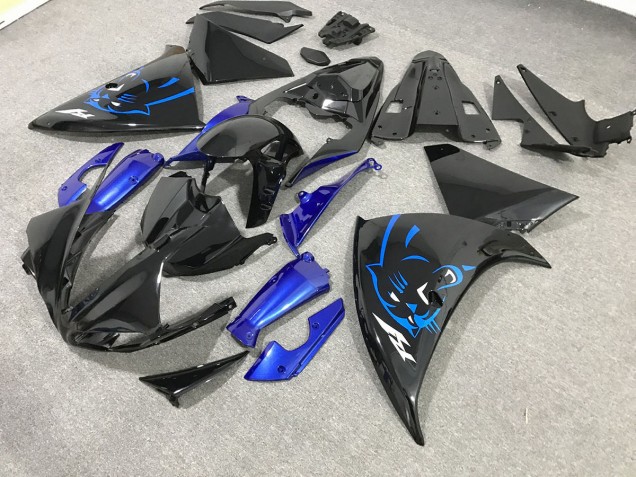 Best Aftermarket 2009-2012 Blue Panther Yamaha R1 Fairings