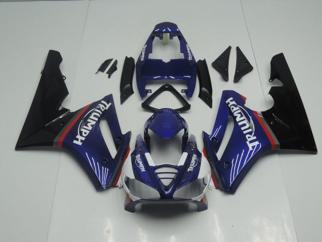 Best Aftermarket 2009-2012 Blue and Red Gloss Triumph Daytona 675 Fairings