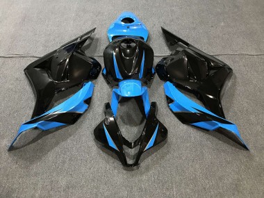 2009-2012 Gloss Black & Sky Blue Honda CBR600RR Fairings