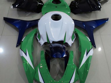 2009-2012 Gloss Green and Blue Honda CBR600RR Fairings