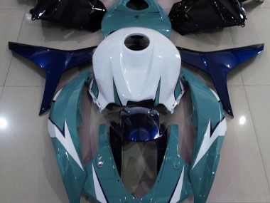 2009-2012 Gloss Light Blue and Blue Honda CBR600RR Fairings