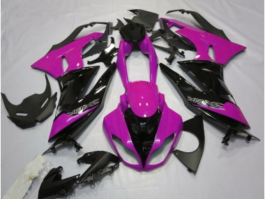 2009-2012 Gloss Pink and Black Kawasaki ZX6R Fairings