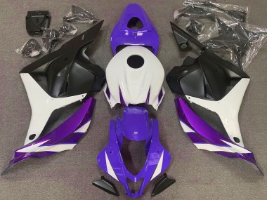 2009-2012 Gloss Purple White and Violet Honda CBR600RR Fairings