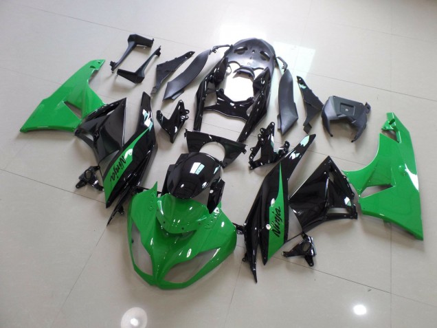 2009-2012 Green Black Ninja Kawasaki ZX6R Fairings