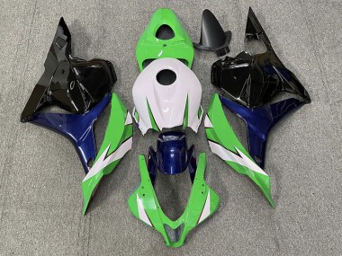 2009-2012 Green and White Honda CBR600RR Fairings