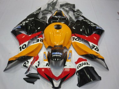 2009-2012 Light Orange Repsol Honda CBR600RR Fairings