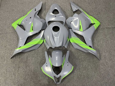 2009-2012 Nardo Gray and Green Honda CBR600RR Fairings