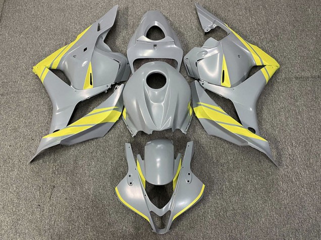 2009-2012 Nardo Gray and Yellow Honda CBR600RR Fairings