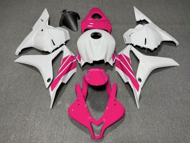 2009-2012 Pink and White Side Stripe Honda CBR600RR Fairings