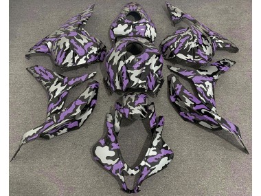 2009-2012 Purple and Silver Camo Honda CBR600RR Fairings