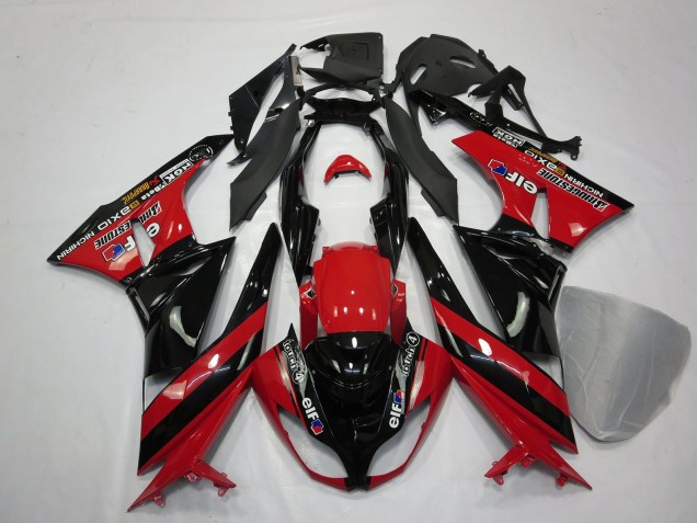 2009-2012 Red Black Kawasaki ZX6R Fairings