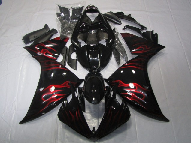 2009-2012 Red Flame Yamaha R1 Fairings