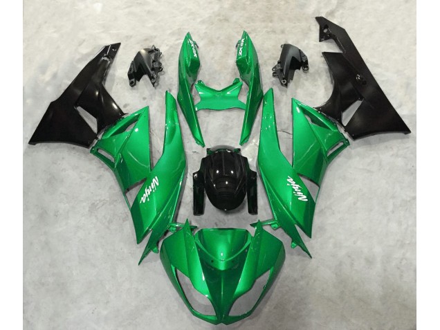 2009-2012 Vibrant Green Gloss Kawasaki ZX6R Fairings