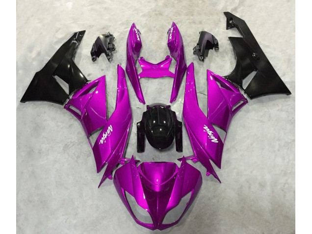 2009-2012 Vibrant Pink Gloss Kawasaki ZX6R Fairings