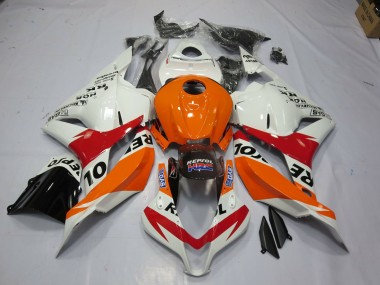 2009-2012 White Repsol Honda CBR600RR Fairings