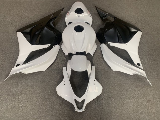 2009-2012 White and Black Honda CBR600RR Fairings