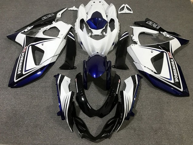 2009-2016 Blue Black and white Suzuki GSXR 1000 Fairings