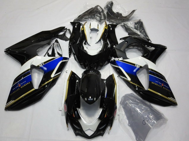 2009-2016 Blue and Gold Suzuki GSXR 1000 Fairings