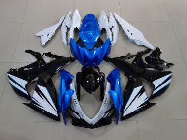 Best Aftermarket 2009-2016 Gloss White and Black with Red Matte Blue Suzuki GSXR 1000 Fairings