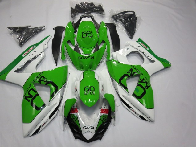 Best Aftermarket 2009-2016 Green Go Fun Suzuki GSXR 1000 Fairings