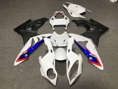 2009-2016 White Matte Black BMW S1000RR Fairings