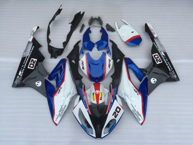 Best Aftermarket 2009-2018 Blue and White Style OEM BMW S1000RR Fairings