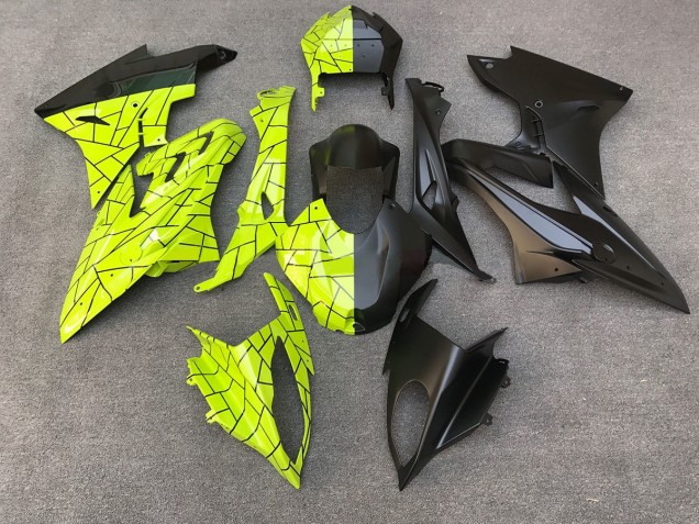 2009-2018 Bright Yellow and Matte Black BMW S1000RR Fairings