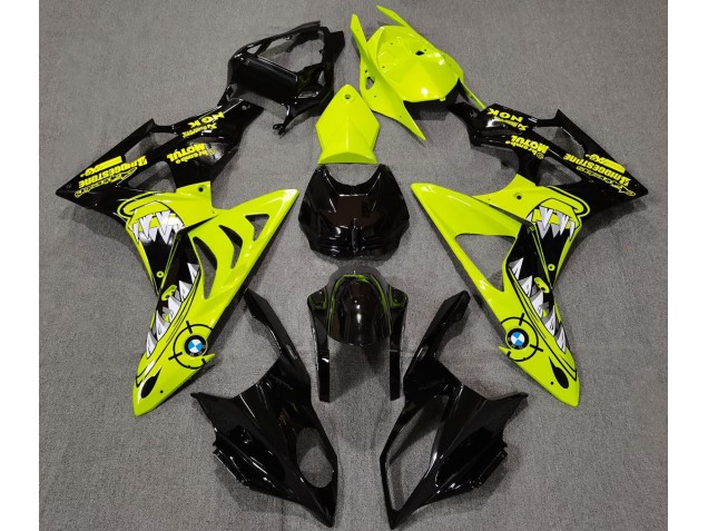 2009-2018 High Viz Yellow Shark BMW S1000RR Fairings