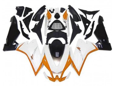 Best Aftermarket 2010-2015 Gloss White & Orange Aprilia RSV4 1000 Fairings