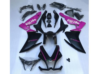 Best Aftermarket 2010-2015 Matte Black & Pink Aprilia RSV4 1000 Fairings