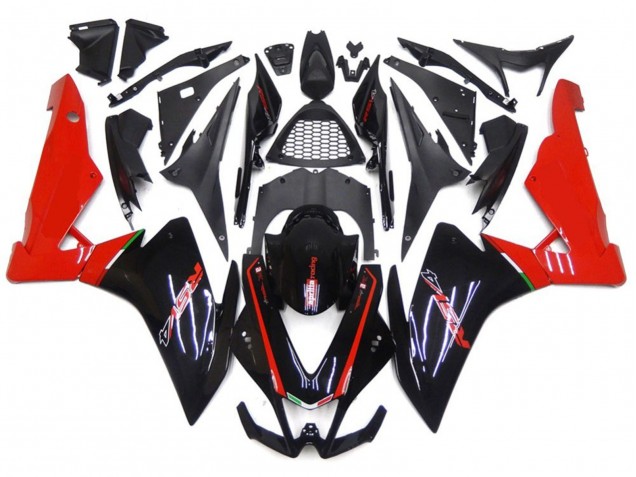 2010-2015 Red and Black Aprilia RSV4 1000 Fairings