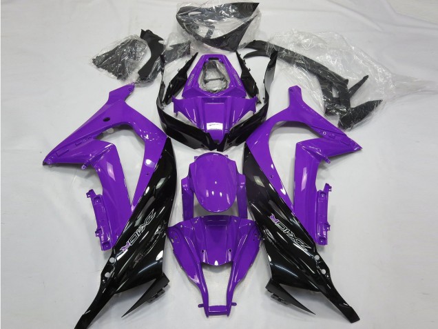 2011-2015 Gloss Purple and Black Kawasaki ZX10R Fairings