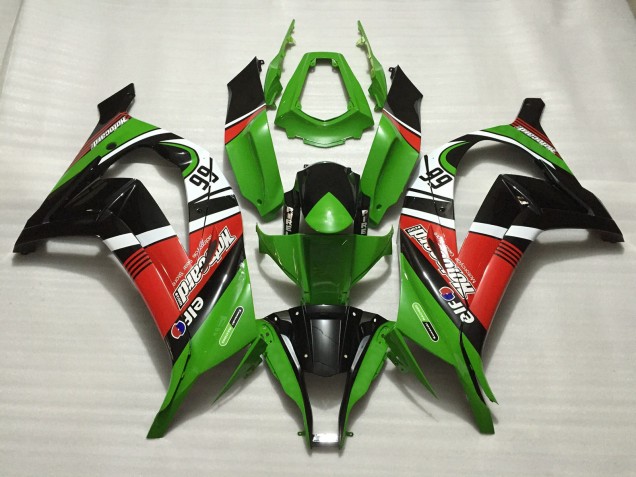 2011-2015 Green 66 Kawasaki ZX10R Fairings