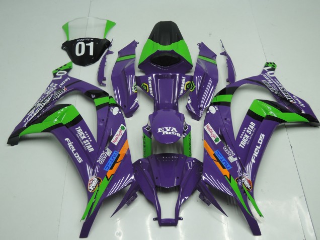 2011-2015 OEM Style Purple Kawasaki ZX10R Fairings