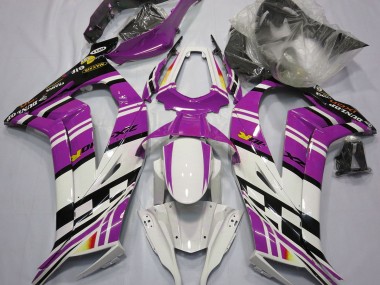 2011-2015 Purple Black and White Kawasaki ZX10R Fairings