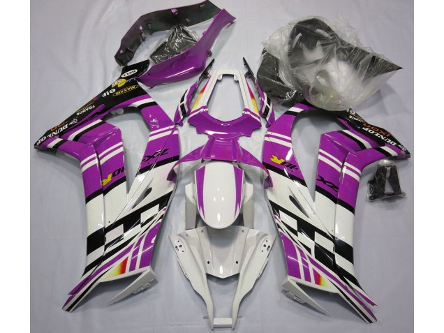 2011-2015 Purple Black and White Kawasaki ZX10R Fairings