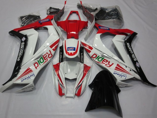 2011-2015 Red White Black Ra Kawasaki ZX10R Fairings